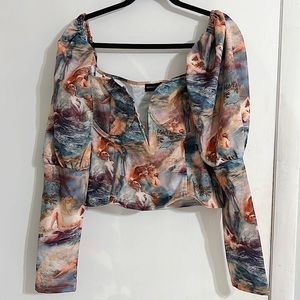 Pretty Little Thing Renaissance Puff Sleeve Top